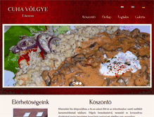 Tablet Screenshot of cuhavolgyeetterem.hu